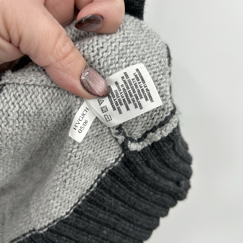 VTG Aeropostale Y2K Womens Cardigan Sweater Sz S Gray Grunge Indie Sleaze 2000s - Picture 6 of 8